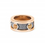 Charriol - Forever Ring Steel and Rose PVD